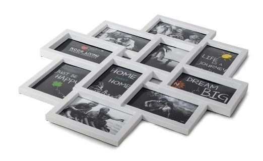 Kolaż zdjęć ramka zbiorowa MULTI zdjęcia duża biała